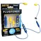 Plugfones (Wireless Bluetooth Earplug-Earbuds) - Basic Pro Wireless Bluetooth in-Ear Earplug Earbuds - Noise Reduction Headphones with Noise Isolating Mic and Controls (Blue & Yellow)