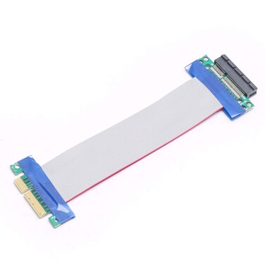 DEVMO PCI-Express 4X Riser Cable Premium PCI-E Port Extension Extender Card 19CM