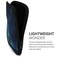 kwmobile Neoprene e-Reader Pouch Size eReader - Universal eBook Sleeve Case with Zipper, Wrist Strap - Blue/Grey/Black
