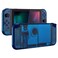 eXtremeRate Transparent Clear Blue Back Plate for Nintendo Switch Console, NS Joycon Handheld Controller Housing with Full Set Buttons, DIY Replacement Shell for Nintendo Switch