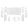 eXtremeRate Transparent Clear Back Plate for Nintendo Switch Console, NS Joycon Handheld Controller Housing with Full Set Buttons, DIY Replacement Shell for Nintendo Switch