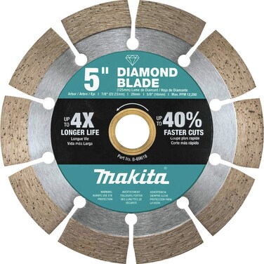 Makita B-69618 5" Diamond Blade, Segmented, General Purpose