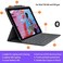 Logitech iPad (7th, 8th and 9th generation) Keyboard Case   Slim Folio with integrated wireless keyboard (Graphite), 7.3" x 10.1" x 0.9