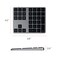 Satechi Bluetooth Extended Numeric Keypad, Rechargeable 34-Key, Space Grey