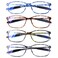 DOOViC Computer Reading Glasses 4 Pack Blue Light Blocking Glasses Anti Eyestrain Flexible Lightweight Readers for Women Men