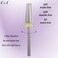 C &amp; I 5 in 1 Nail Drill Bit for Nail Techs Remove Acrylic &amp; Gel, Extra Fine