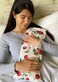 Hot Cherry Cervical/Rectangular Pillow, Natural Denim, w/Cherry case Cherry Pit-Stone, Hot/Cold, Moist Heat Pack, Pain Relief, Microwavable-Washable