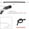 BEHLINE Silicone Replacement Temple Tips for Lindberg, Silhouette and Other Thin Wire Rimless Frames Temples(Black)