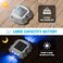 VOLISUN Solar Deck Driveway Dock Lights,Solar Pathway Lights,Blue 12 Pack