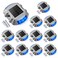 VOLISUN Solar Deck Driveway Dock Lights,Solar Pathway Lights,Blue 12 Pack