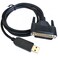 Washinglee USB Programming Cable for Fanuc CNC DNC, USB to DB25 Male Console Cable for Fanuc, Built in FTDI Chip, 6 FT