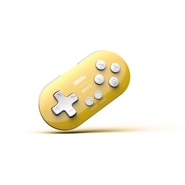 8Bitdo Zero 2 Bluetooth Gamepad for Switch, PC, Macos, Android (Yellow Edition) (Nintendo Switch//)