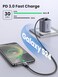 UGREEN 60W Right Angle USB C Cable, Fast Charging Cable, 2-Pack, 6.6ft