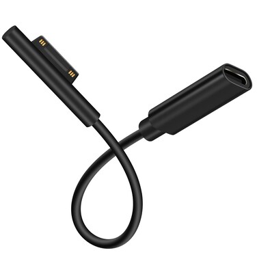 MOCOST Microsoft Surface Connect to USB-C PD 15V Charging Cable Compatible for Surface Pro, Book, Laptop, Go (Female USBC)