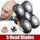 HONUTIGE Replacement Shaver Head Blade,5 Heads Beard Replacement Blade,Universal Easy Install Electric Razor Shaver Head for Head and Face
