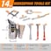 BeeCastle 14 Pcs Beekeeping Tools Starter Kit, Bee Keeping Supplies-All Bee Hive Tools Kit with Organizer Tote and Beekeeping Gloves for Beginners and pro Beekeepers