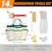 BeeCastle 14 Pcs Beekeeping Tools Starter Kit, Bee Keeping Supplies-All Bee Hive Tools Kit with Organizer Tote and Beekeeping Gloves for Beginners and pro Beekeepers