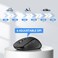 TECKNET Bluetooth Mouse, 4000DPI Wireless Mice for Laptop 2-in-1(BT 5.0/3.0+2.4Ghz) Computer Portable PC Mouse Wireless with USB Receiver for Mac (USB-A+Bluetooth), Dark Black