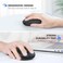 TECKNET Bluetooth Mouse, 4000DPI Wireless Mice for Laptop 2-in-1(BT 5.0/3.0+2.4Ghz) Computer Portable PC Mouse Wireless with USB Receiver for Mac (USB-A+Bluetooth), Dark Black