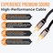 Elite Audio EA-PRO12 Professional Grade 12ft. 2-Ch Oxygen Free Copper RCA Cable - Brass Connectors, Triple Shielded Armor