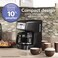 Hamilton Beach 12 Cup Compact Programmable Coffee Maker, Black with Stainless Steel Accents (46200)