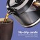 Hamilton Beach 12 Cup Compact Programmable Coffee Maker, Black with Stainless Steel Accents (46200)