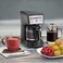 Hamilton Beach 12 Cup Compact Programmable Coffee Maker, Black with Stainless Steel Accents (46200)