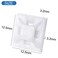 XHF 200 PCS 1/2" White Self Adhesive Cable Zip Tie Mounts Wire Cable Clips Holders Management Anchors Organizer Holders Squares(HS-100)