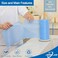 Jebblas J Cloths On a Roll Reusable Cleaning Cloth Dish Cloth Dish Towels All Purpose Cloths for Kitchen, Pack Of 2 Roll, 200 Pcs Per Roll, Blue And Red