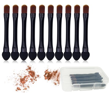 Vôsaidi Eyeshadow Brushes Makeup Brushes 10pcs Eyeshadow Sponge Dual Sides Eyeshadow Applicator Travel Eyeshadow Brush Concealer Brush