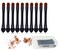 Vôsaidi Eyeshadow Brushes Makeup Brushes 10pcs Eyeshadow Sponge Dual Sides Eyeshadow Applicator Travel Eyeshadow Brush Concealer Brush