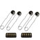 MENSI 4 Pack Spark Torch Igniter Single Flint Spark Lighter for Propane Kitchen Torch Starter with 10pcs Free Flints