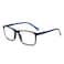 OPULIZE INK Reading Glasses -3 Pack- Large Rectangular Frame - Spring Hinges - Scratch Resistant - Black Grey Red - Mens Womens +2.00