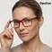 OPULIZE INK Reading Glasses - Value 5 Pack - Large Rectangular Frame - Spring Hinges - Scratch Resistant - Black Grey Red - Mens Womens +2.00