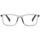 OPULIZE INK Reading Glasses - Large Rectangular Frame - Spring Hinges - Scratch Resistant - Transparent Grey Black Arm - Mens Womens +2.50
