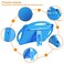 TopEsct Case for iPad 10.2 2020/2019, iPad 8th / 7th Generation with Tempered Glass Screen Protector and Strap, Premium Silicone Shockproof iPad 10.2 inch 2020/2019 - Blue