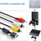 Bukeer PS2 PS1 PS3 to AV Cable 6ft AV Cable Compatible for Playstation 1 2 3 Replace AV Cable - Black