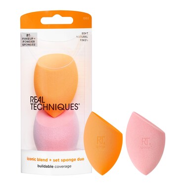 REAL TECHNIQUES Miracle Complexion Sponge &amp; Miracle Powder Sponge Duo Pack for Foundation &amp; Powders 124 g