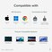 Plugable 2.5G USB-C and USB to Ethernet Adapter – Dual-Connector 2-in-1 USB-C to RJ45 2.5Gbps LAN, Compatible with Thunderbolt 5 & 4, USB4, USB 3.0, Windows, Mac, ChromeOS, iPhone 15 & 16