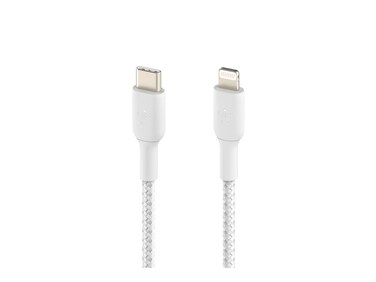 Belkin Boost Charge Braided USB-C with Lightning Connector 1m / 3.3ft - White