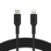 Belkin LightningUSBC Cable 2m braided mfi cert. black