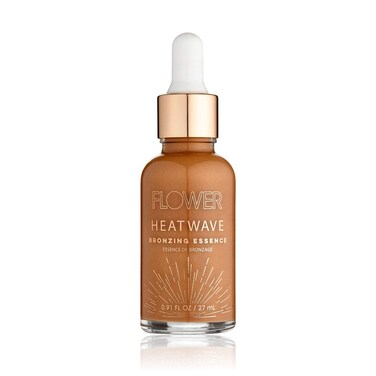 Flower Beauty Heatwave Bronzing Essence   Liquid Highlighter & Illuminator Bronzer Drops   Face Glow   0.9fl.oz