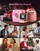 DIVOOM ACDIVDITPNK Divoom Ditoo Pixel Art Portable Bluetooth Speaker with App Controlled 16X16 LED Front Panel Pink - Pink (Pack of1)