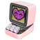 DIVOOM ACDIVDITPNK Divoom Ditoo Pixel Art Portable Bluetooth Speaker with App Controlled 16X16 LED Front Panel Pink - Pink (Pack of1)