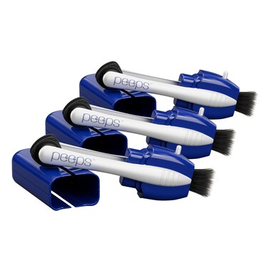 Peeps CarbonKlean Eyeglass Lens Cleaner - Efficient and Durable Carbon Microfiber Technology - Exclusively Used by NASA - 500 Uses (Blue, 3 Pack)