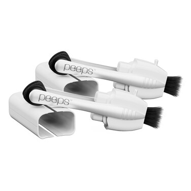 Peeps Lens Cleaner, Glasses Cleaning Tool, White, 2 Count