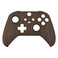 eXtremeRate Wood Grain Patterned Faceplate Cover, Soft Touch Front Housing Shell Case Replacement Kit for Xbox One Elite Series 2 Controller Model 1797 - Thumbstick Accent Rings Included