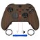 eXtremeRate Wood Grain Patterned Faceplate Cover, Soft Touch Front Housing Shell Case Replacement Kit for Xbox One Elite Series 2 Controller Model 1797 - Thumbstick Accent Rings Included