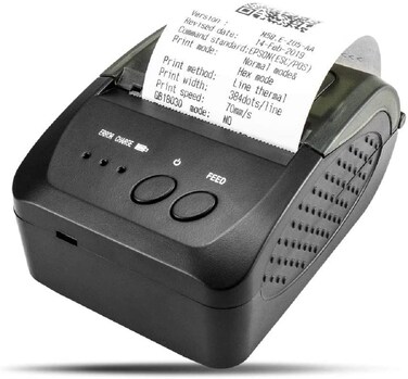 NETUM 58mm Portable Thermal Receipt Printer with Bluetooth 4.0 and USB, Mini Receipt Printer Support ESC/POS for Android/Windows (Strap Included)