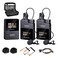COMICA BoomX-D2 Wireless Lavalier Microphone for iPhone, Android Camera, Dual Lapel Mic System with 2 Transmitters, 656ft Stable Range, Noise Cancelling, Ideal for Vlog, YouTube, Content Creators